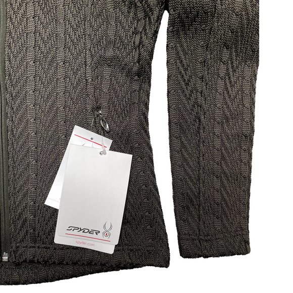 Spyder Hoody Cable Core Hoodie - Osetra Green | Small - Picture 3 of 12